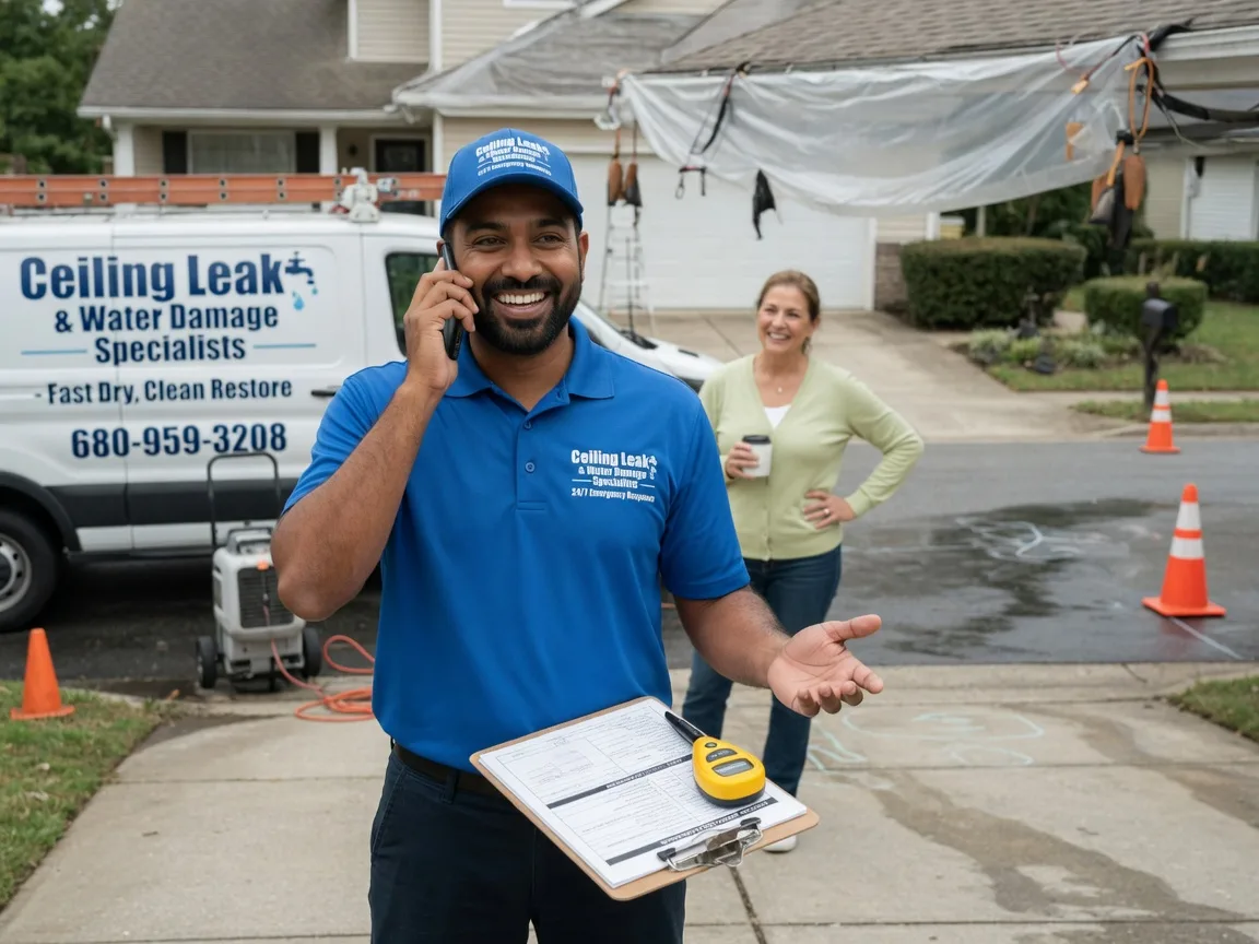 Ceiling Leak Cleanup Little Suamico, WI FAQs